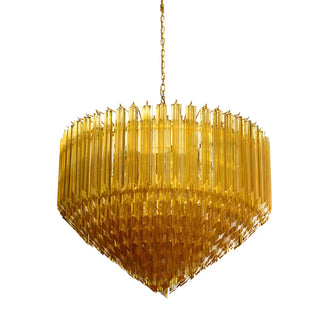 Murano Prisms Amber Chandelier