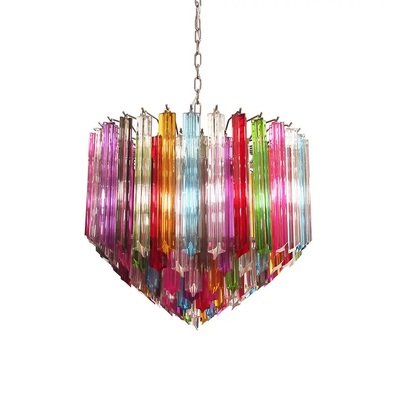 Murano Prisms Multicolored Chandelier | Korewolamp