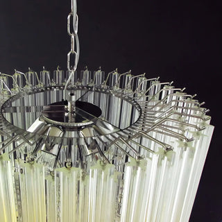 Murano Quadriedri Prisms Transparent Chandelier