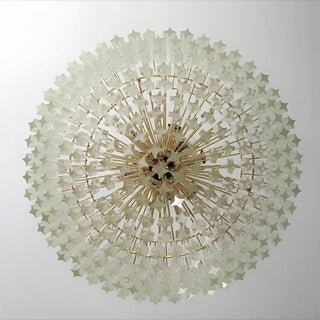 Murano Quadriedri Prisms Transparent Chandelier