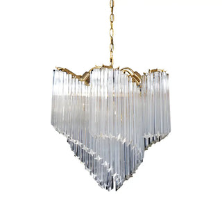 Murano Shaded Trasparent Prism Chandelier