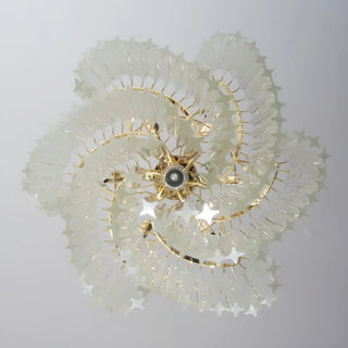 Murano Shaded Trasparent Prism Chandelier