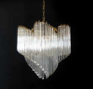 Murano Shaded Trasparent Prism Chandelier