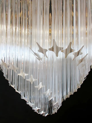 Murano Shaded Trasparent Prism Chandelier