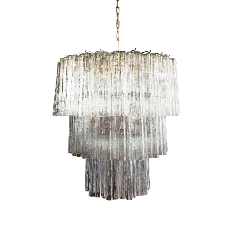 Murano Transparent Glass Tube Chandelier | Korewolamp