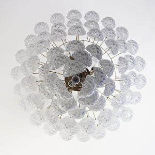 Murano Transparent Petals Glass Chandelier