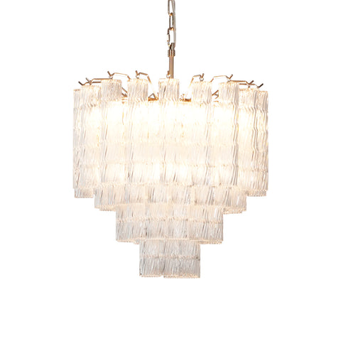 Murano Wave Glass Tube Chandelier | Korewolamp