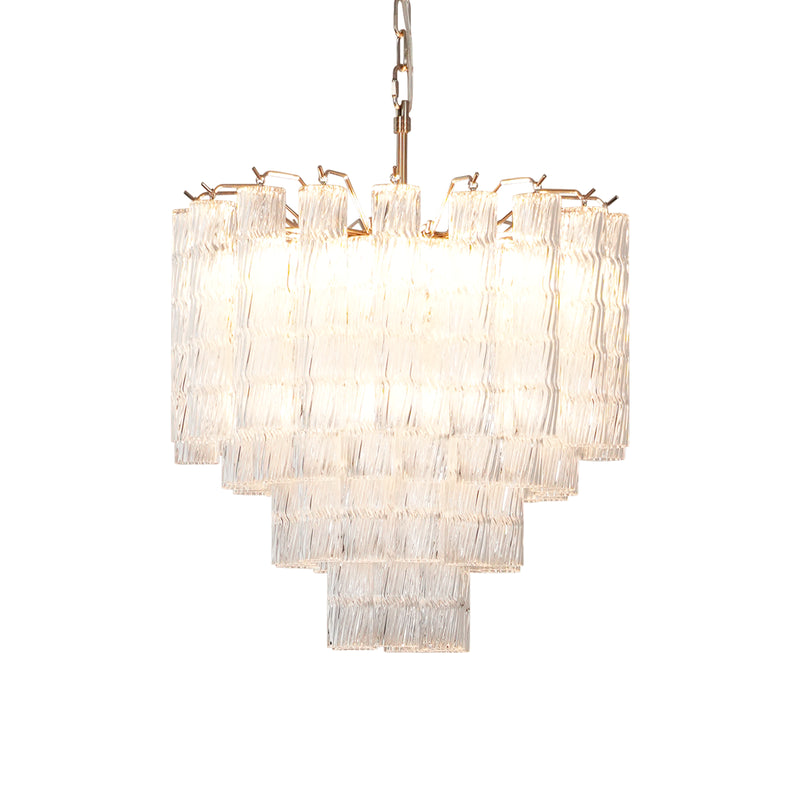 Murano Wave Glass Tube Chandelier | Korewolamp
