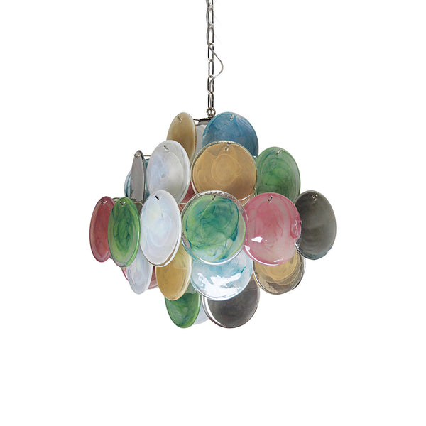 Vintage Murano Colorful Glass Chandelier