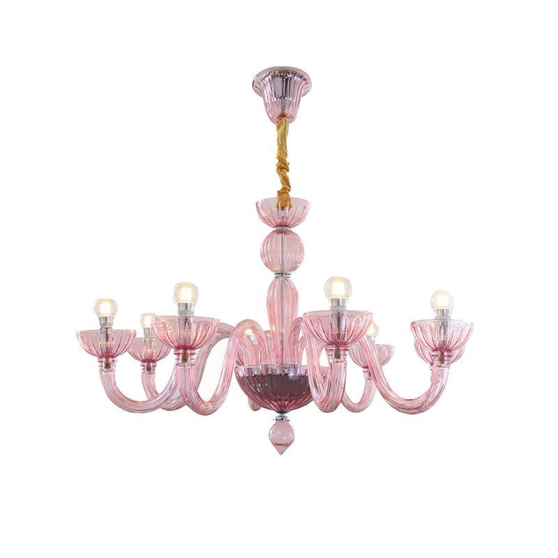 Pink Ares Murano Glass Chandelier | Korewolamp