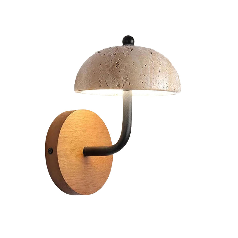 Mushroom Natural Stone Wall Lamp | Korewolamp