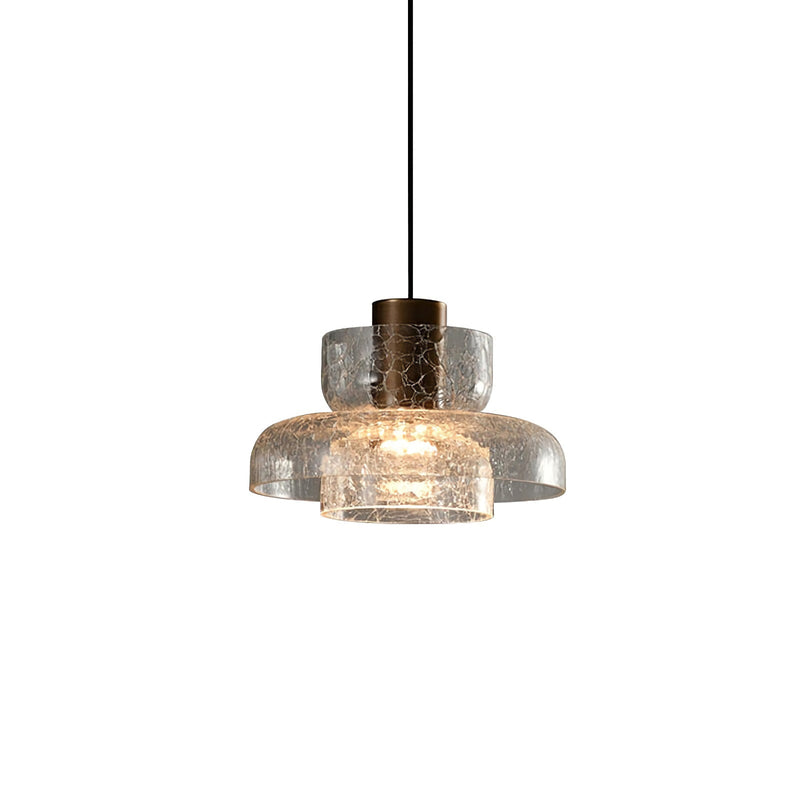 Nordic Gold Crackle Glass Pendant Light | Korewolamp