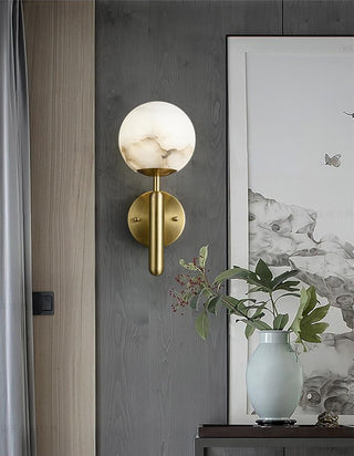 Luxury Alabaster Orbis Wall Lamp