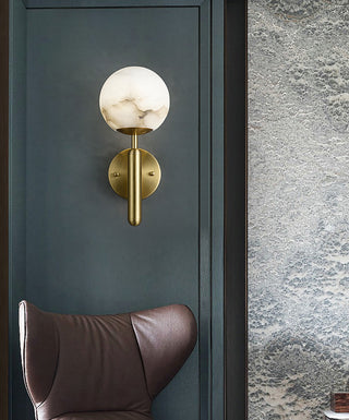 Luxury Alabaster Orbis Wall Lamp