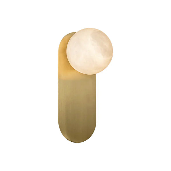 Oval Adrion Alabaster Spherical Wall Light