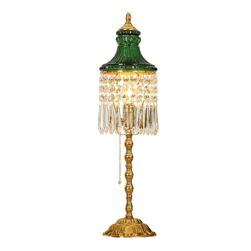 Peacock Green Crystal Table Lamp | Korewolamp