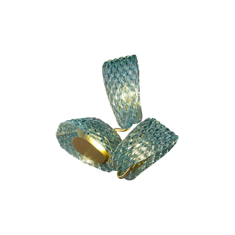 Petal Blue Glass Wall Lamp | Korewolamp