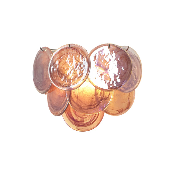 Pink Vintage Murano Glass Wall Lamp | Korewolamp