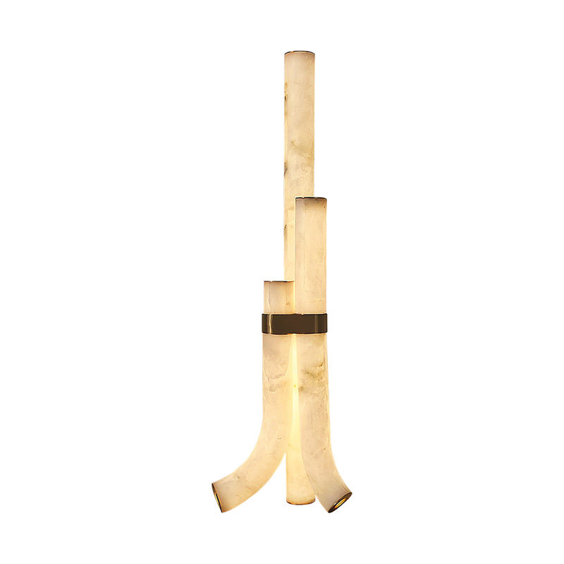 Modern Alabaster Piped Floor Lamp | Korewolamp