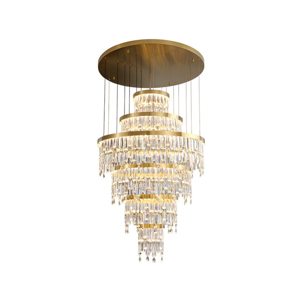 Prazzo Ring Staircase Crystal Chandelier