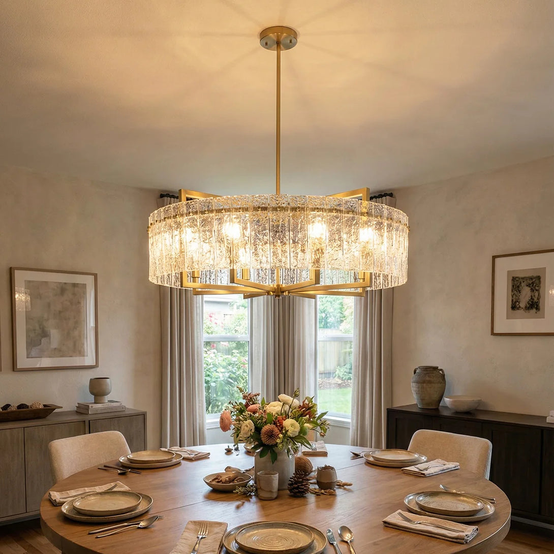 Glass Flower Copper Tree Branch Chandelier – korewolamp