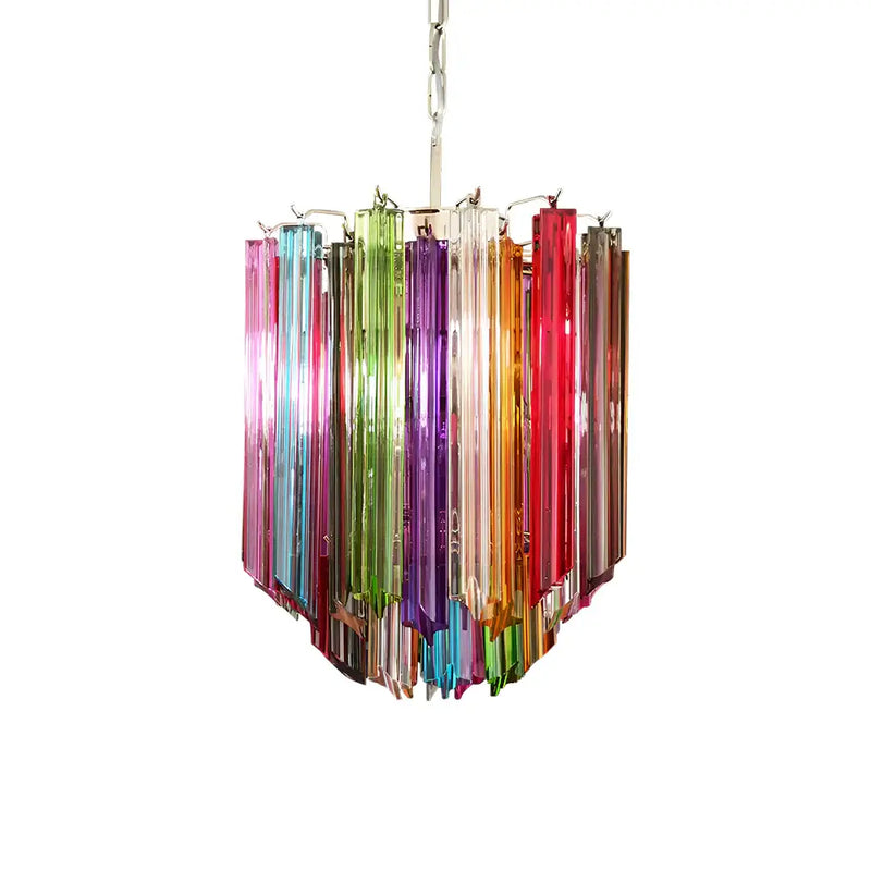 Quadriedri Murano Prisms Multicolored Chandelier | Korewolamp