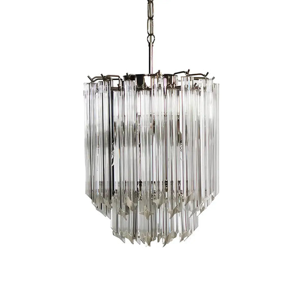 Quadriedri Murano Prisms Transparant Chandelier