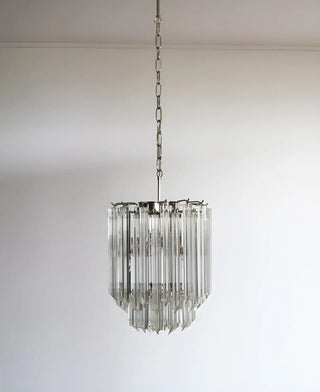 Quadriedri Murano Prisms Transparant Chandelier