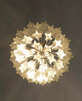 Quadriedri Murano Prisms Transparant Chandelier