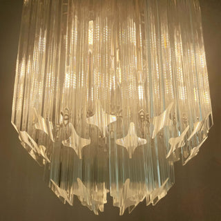 Quadriedri Murano Prisms Transparant Chandelier