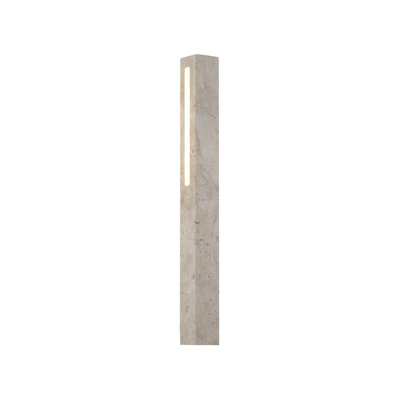 Rectangle Fini Travertine Wall Lamp | Korewolamp