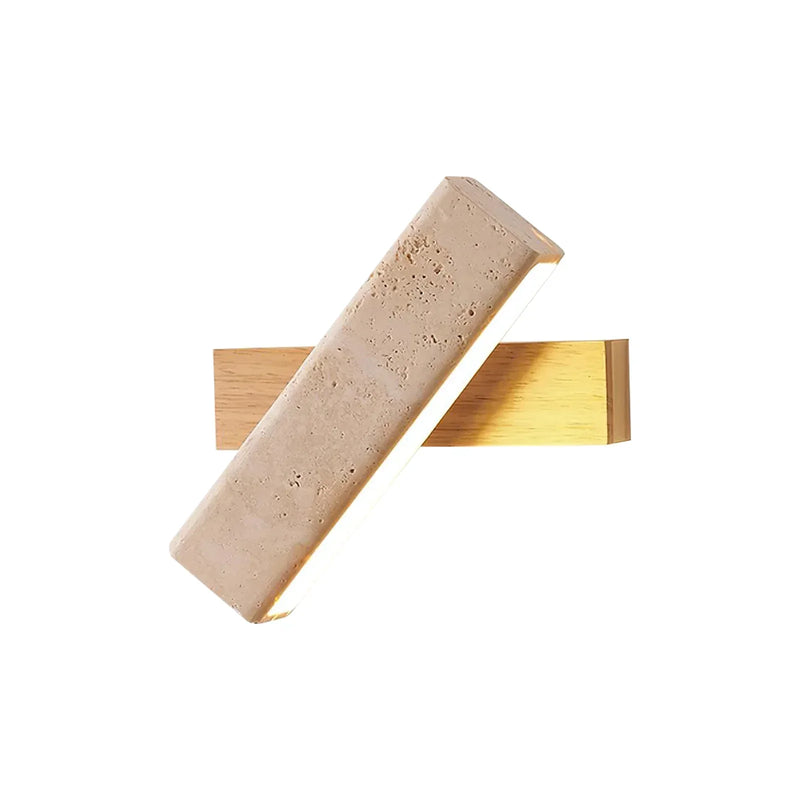 Rectangle Tonya Travertine Wall Lamp | Korewolamp