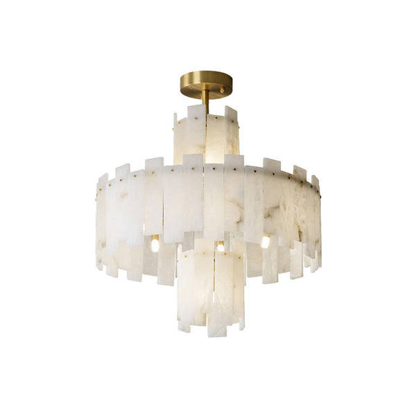 Regina White Alabaster Chandelier