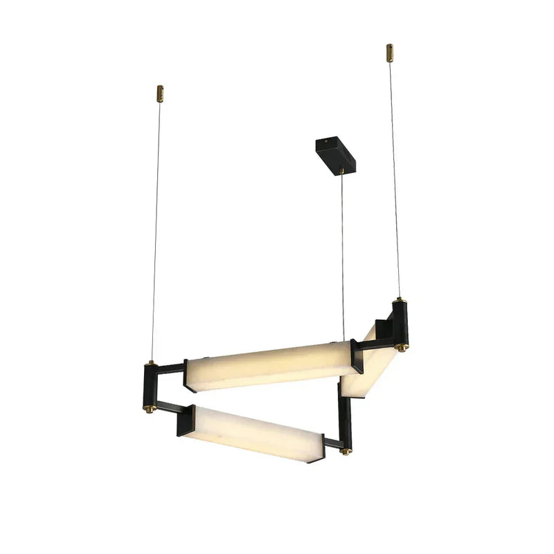 Resident Alabaster Modern Black Chandelier | Korewolamp