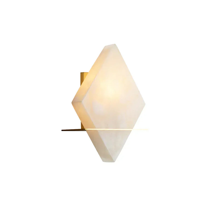 Rhombus Real Alabaster Wall Sconce | Korewolamp