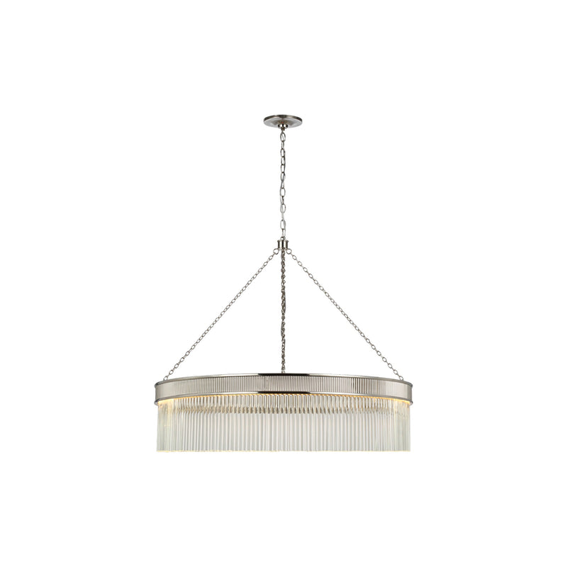 Ribbed Glass Ring Chandelier | Korewolamp