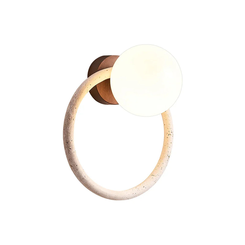 Ring Orria Travertine Wall Light | Korewolamp