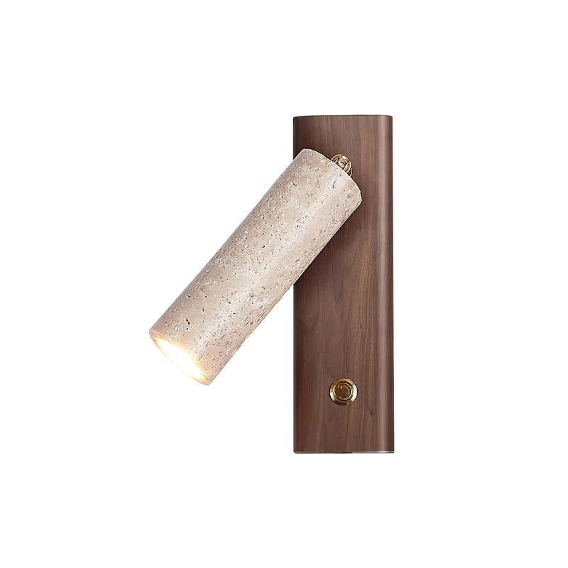 Rotating Travertine Lustra Torch Wall Lamp | Korewolamp