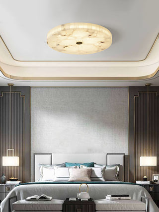 Alabaster Round Ceiling Lamp