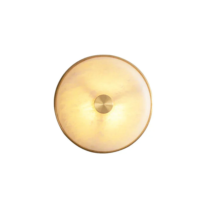Round Beran Alabaster Wall Light | Korewolamp