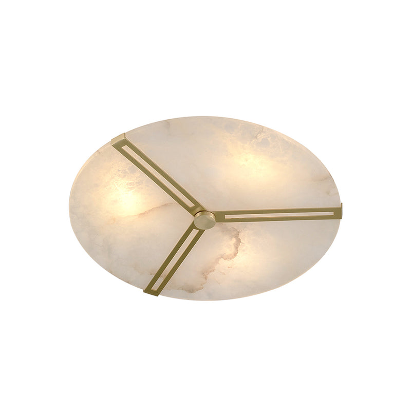 Round Copper Alabaster Ceiling Light | Korewolamp