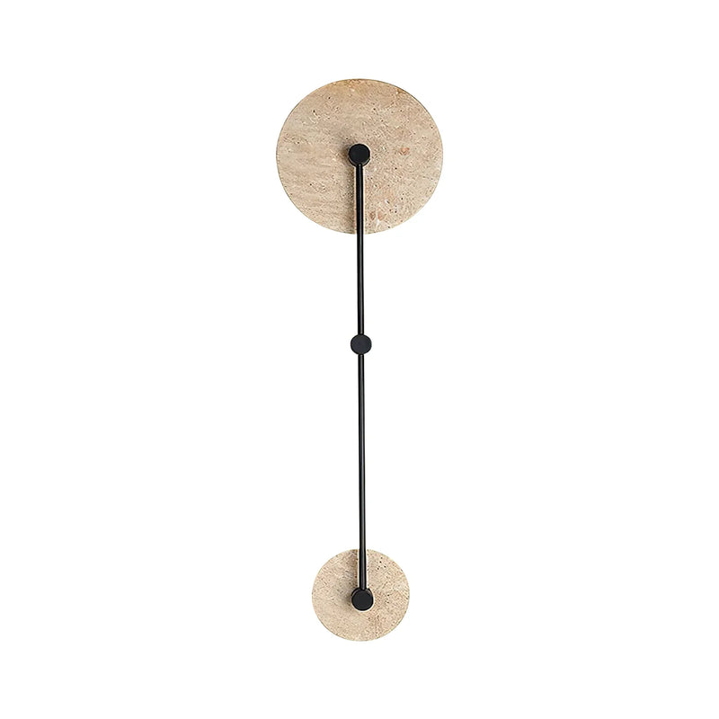 Round Mito Travertine Wall Lamp | Korewolamp