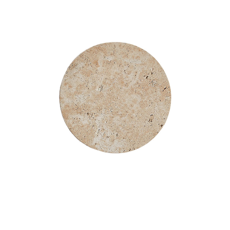 Yellow Travertine Round Wall Lamp | Korewolamp