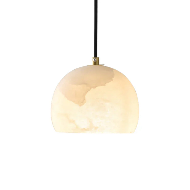 Semicircular Alabaster Pendant Light | Korewolamp