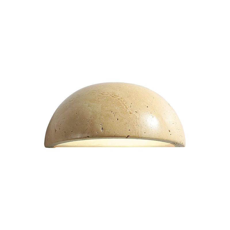 Semicircular Twilight Travertine Wall Lamp | Korewolamp