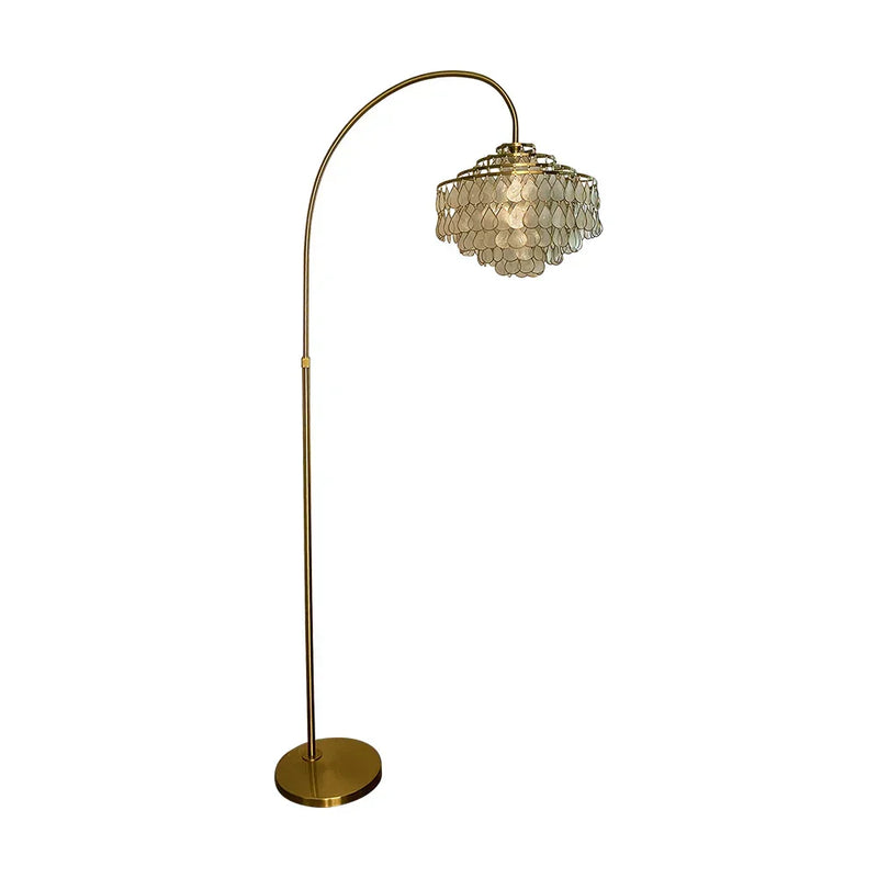 Shell Teardrops Arc Floor Lamp | Korewolamp