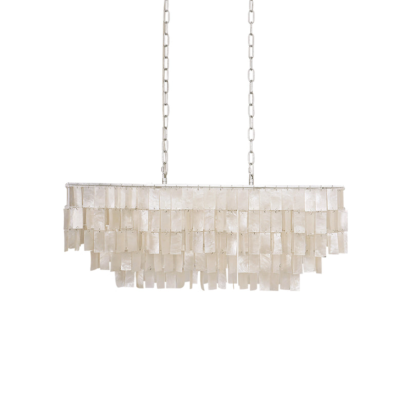 Skye Rectangular Tiered Chandelier | Korewolamp