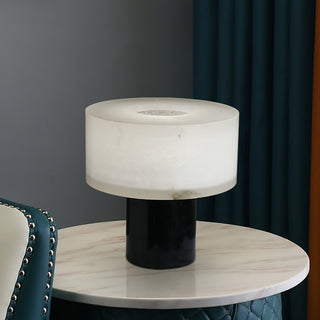 Small Solid Alabaster Table Lamp