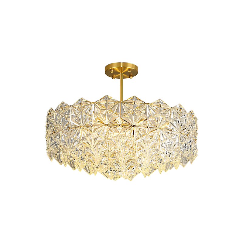 Snowflake Diamond Glass Chandelier | Korewolamp