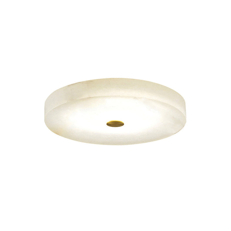 Round Sophie White Alabaster Ceiling Lamp | Korewolamp
